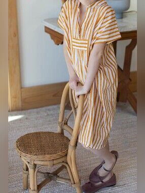 Emerson Fry Marigold Stripe Little Fry Caftan